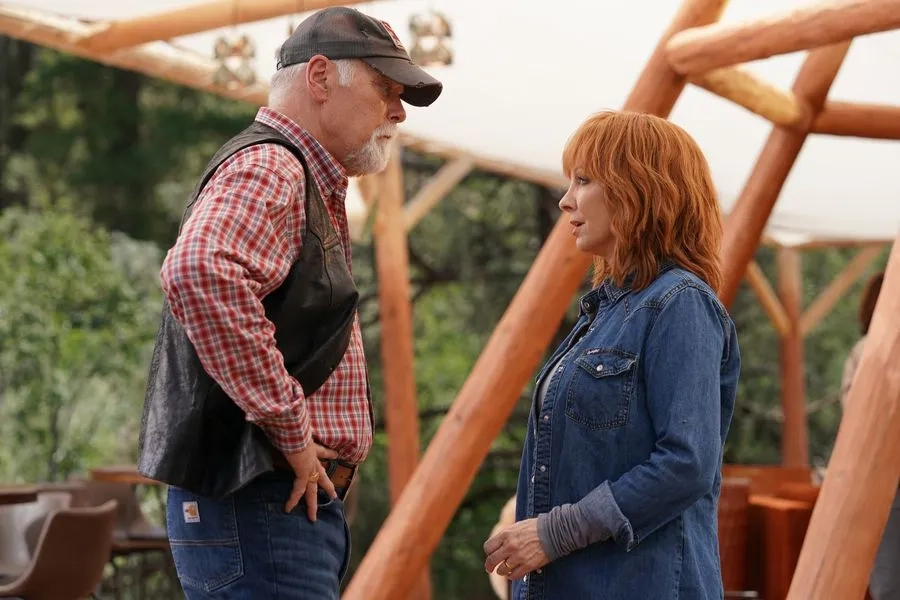 Reba McEntire and Rex Linn in Big Sky (2020)