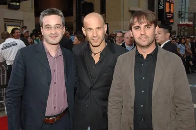 Alex Kurtzman, Roberto Orci, and Brad Weston at an event for Mission: Impossible III (2006)