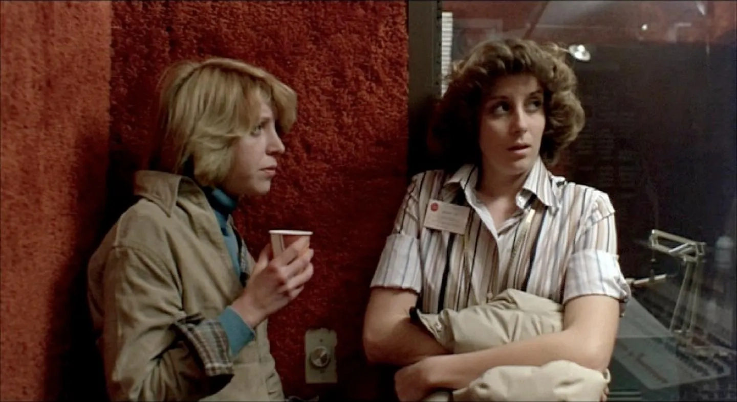 Molly McCloskey and Gaylen Ross in Dawn of the Dead (1978)