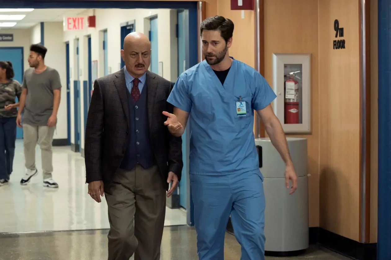 Anupam Kher and Ryan Eggold in New Amsterdam: Your Turn (2019)