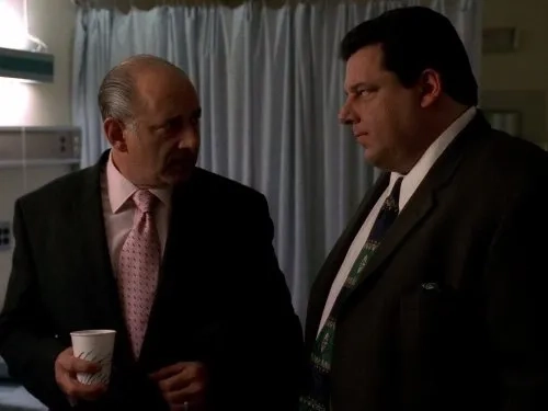 Richard Portnow and Steve Schirripa in The Sopranos (1999)