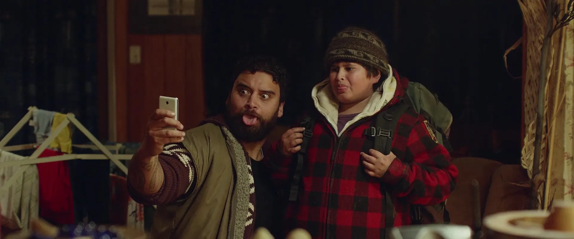 Julian Dennison and Troy Kingi in Hunt for the Wilderpeople (2016)