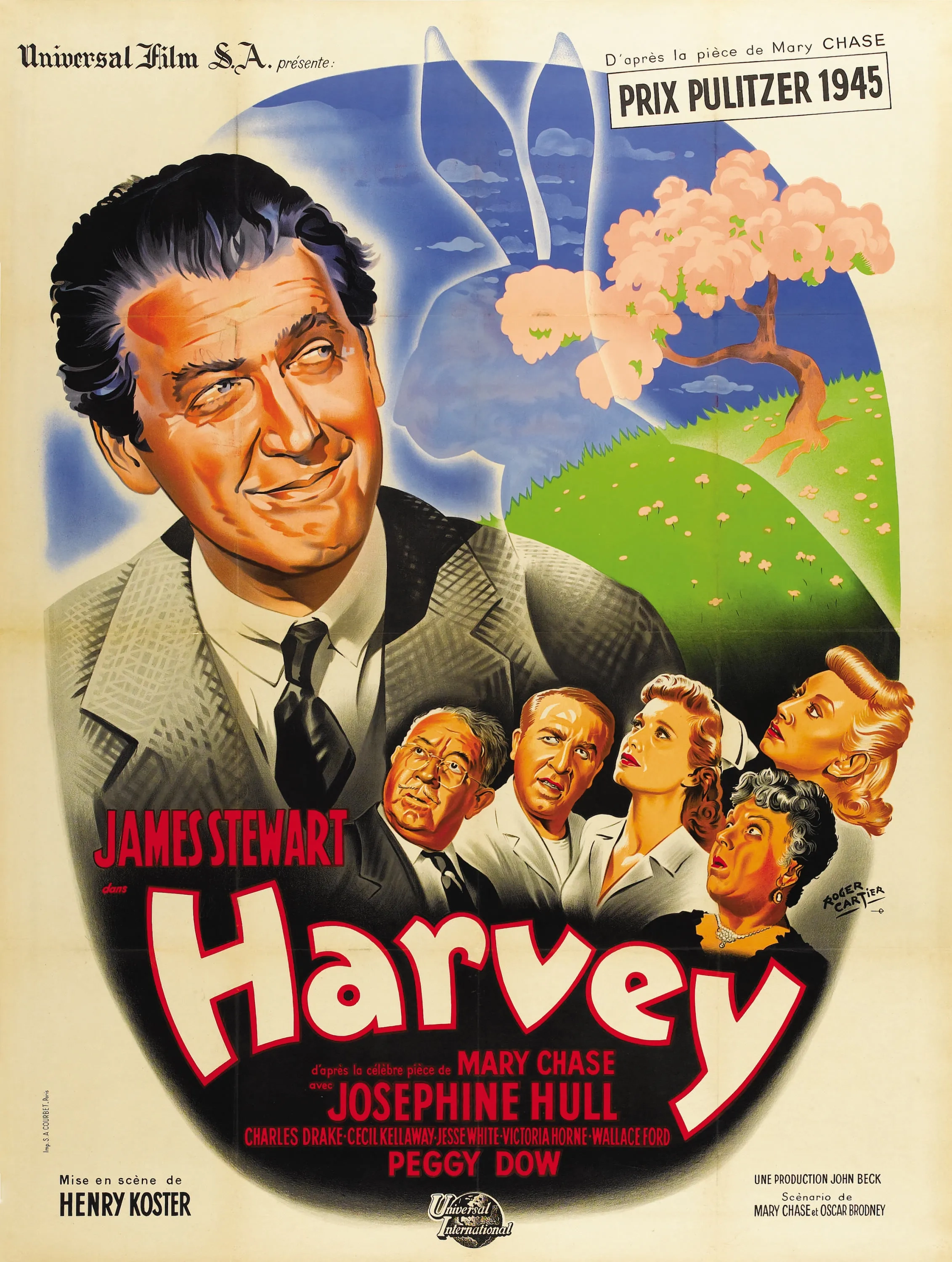 James Stewart, Peggy Dow, Charles Drake, Victoria Horne, Josephine Hull, Cecil Kellaway, and Jesse White in Harvey (1950)