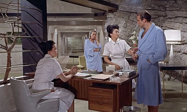 Sean Connery, Ursula Andress, Michel Mok, and Yvonne Shima in Dr. No (1962)