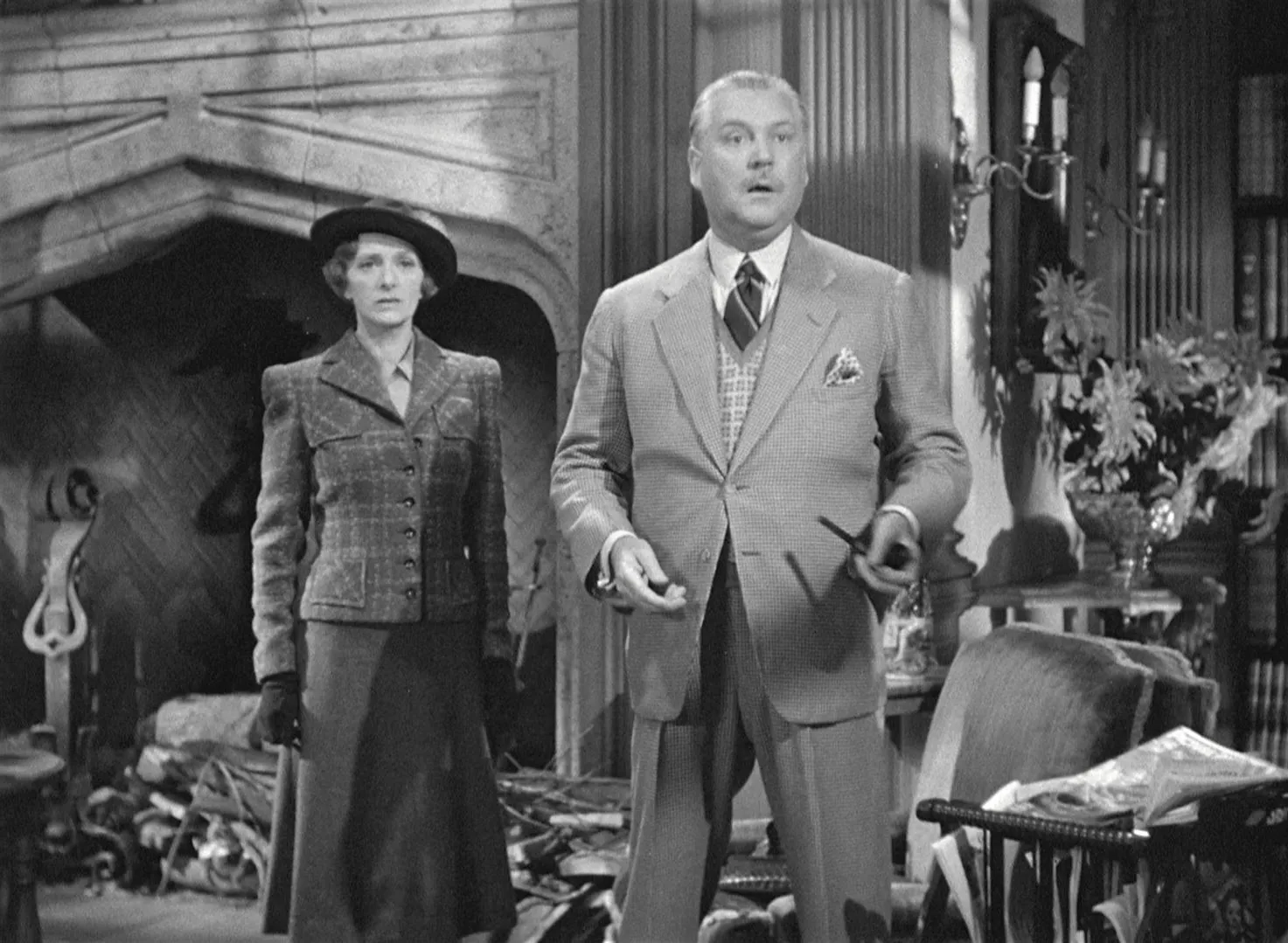 Nigel Bruce and Gladys Cooper in Rebecca (1940)