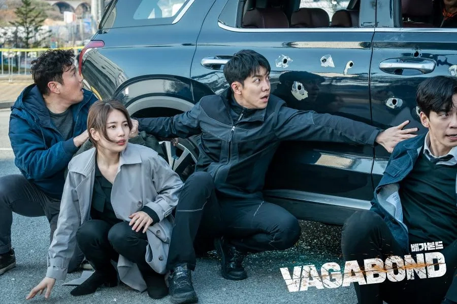 Shin Seung-hwan, Seong-rok Sin, Lee Seung-gi, and Bae Suzy in Vagabond (2019)