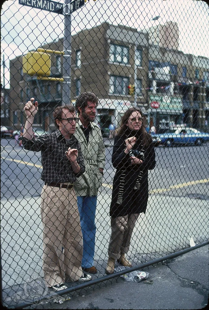 Woody Allen, Diane Keaton, and Tony Roberts in Annie Hall (1977)