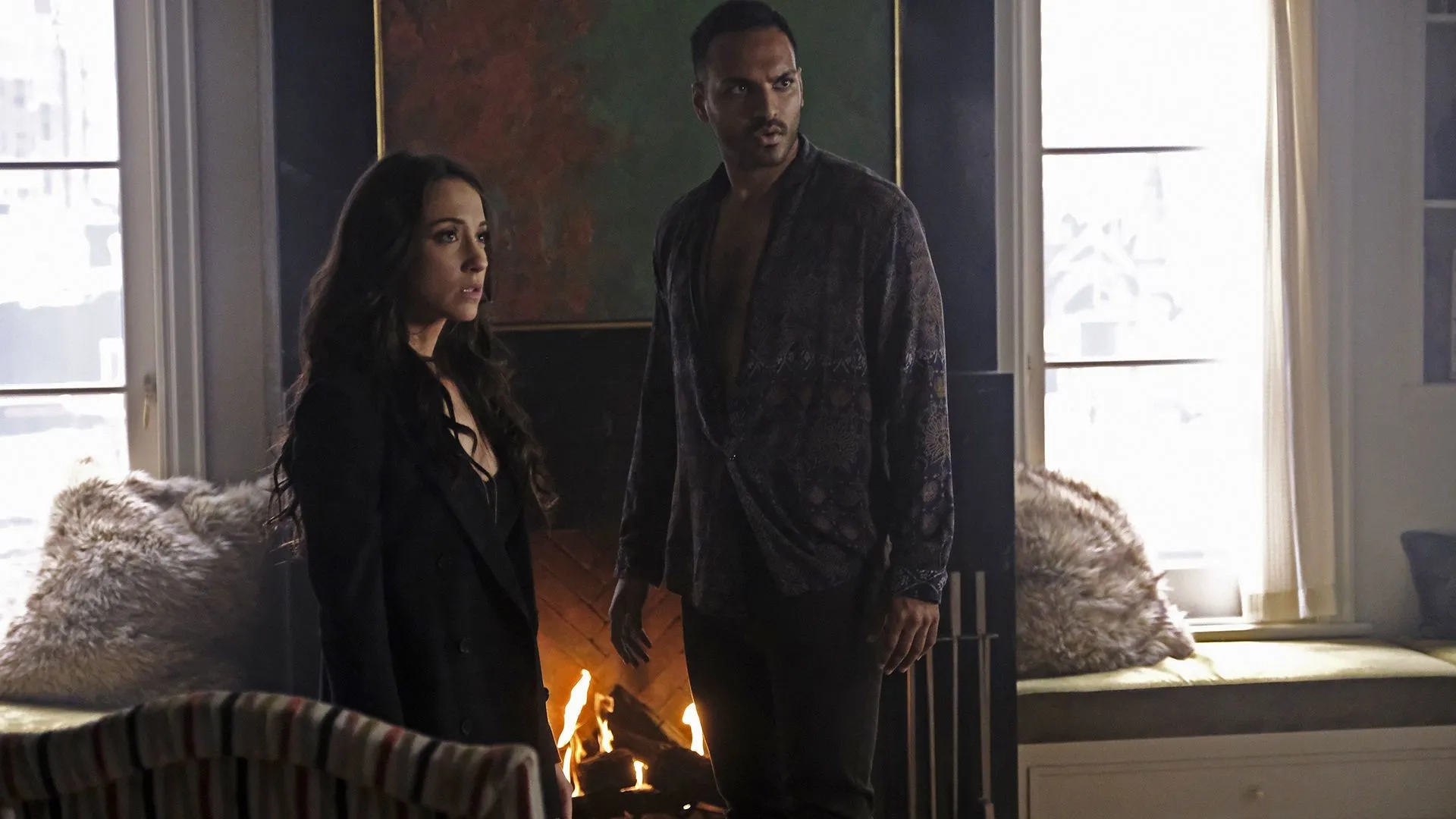 Stella Maeve and Arjun Gupta in The Magicians (2015)