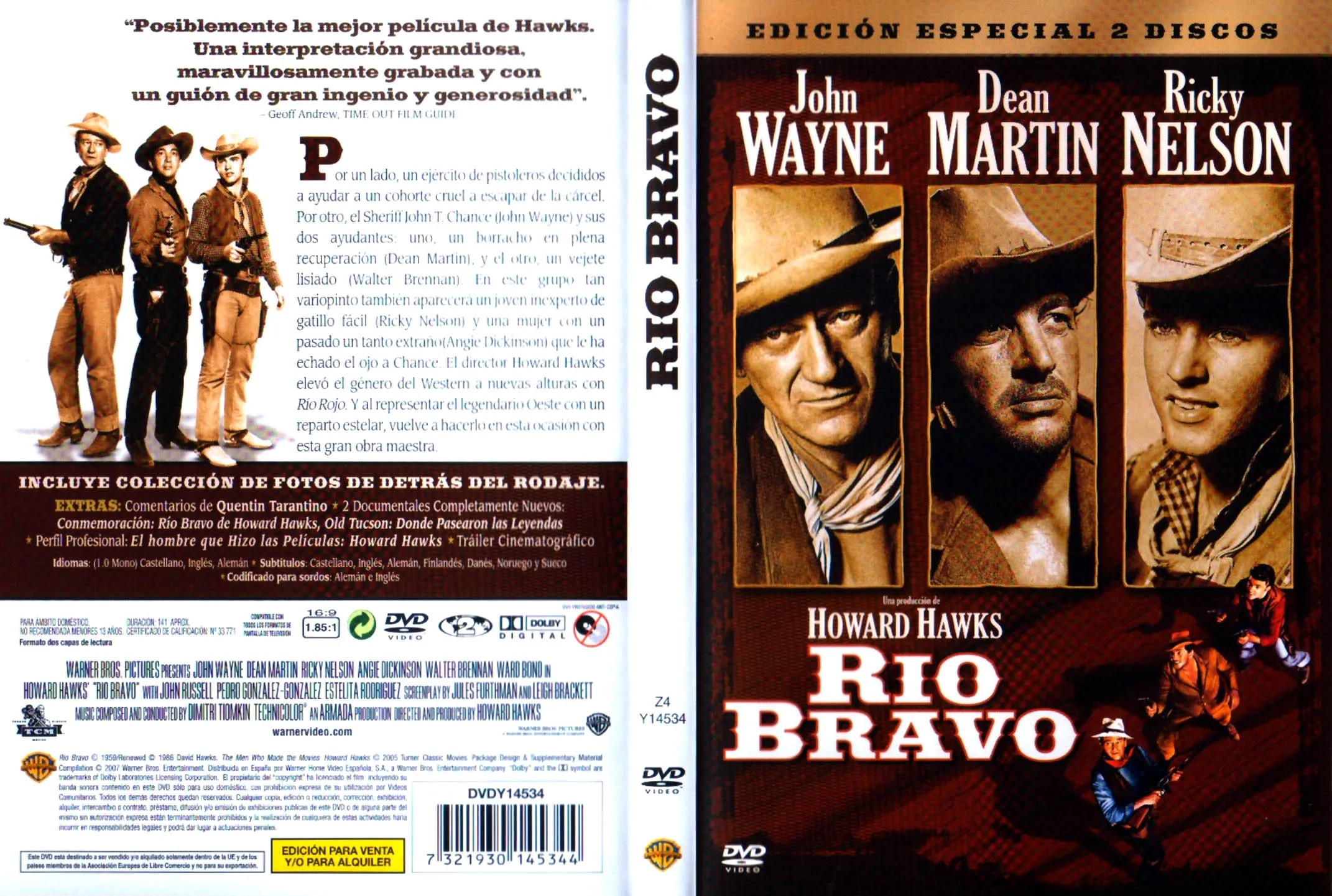 John Wayne, Dean Martin, and Ricky Nelson in Rio Bravo (1959)