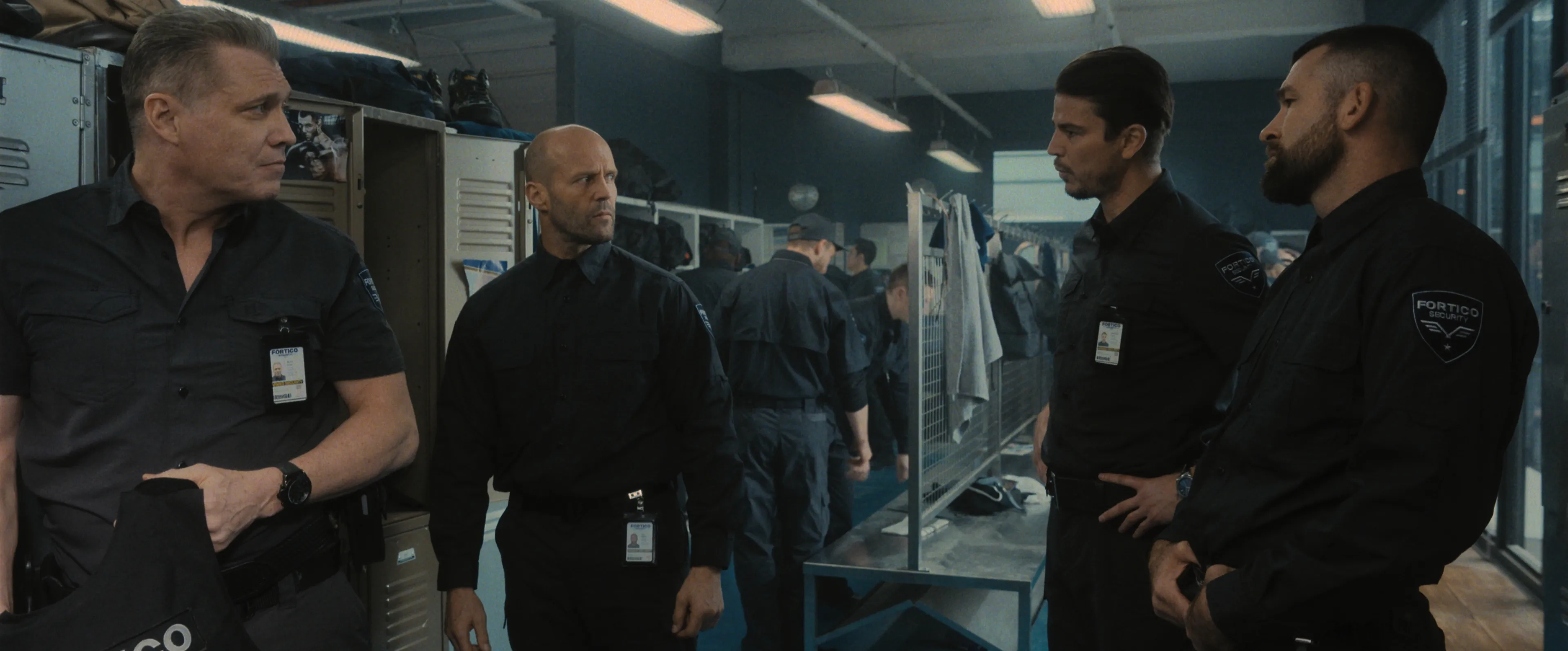 Josh Hartnett, Jason Statham, Holt McCallany, and Rocci Boy Williams in Wrath of Man (2021)