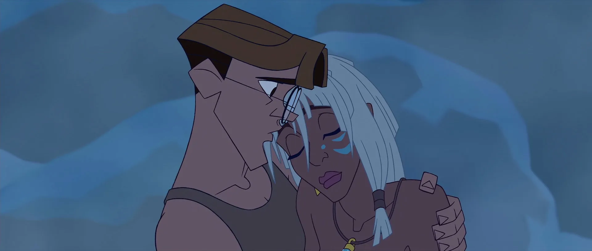 Michael J. Fox and Cree Summer in Atlantis: The Lost Empire (2001)