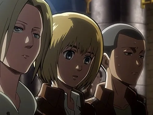 Hiro Shimono, Marina Inoue, Josh Grelle, Yû Shimamura, Lauren Landa, and Clifford Chapin in Attack on Titan (2013)