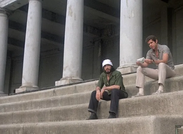 Al Pacino and Tony Roberts in Serpico (1973)