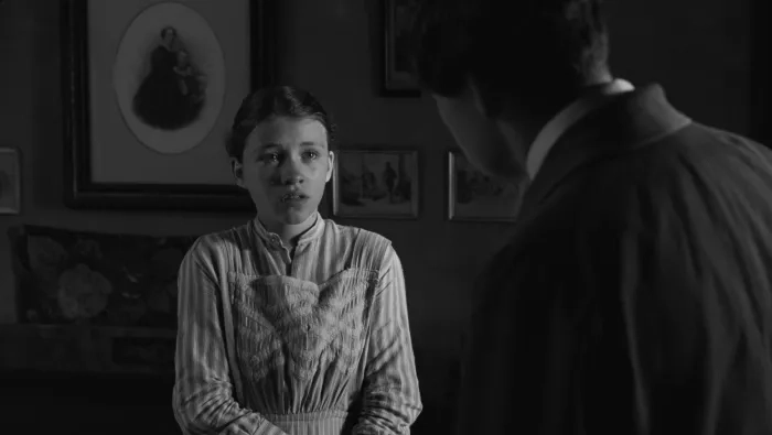 Janina Fautz and Christian Friedel in The White Ribbon (2009)