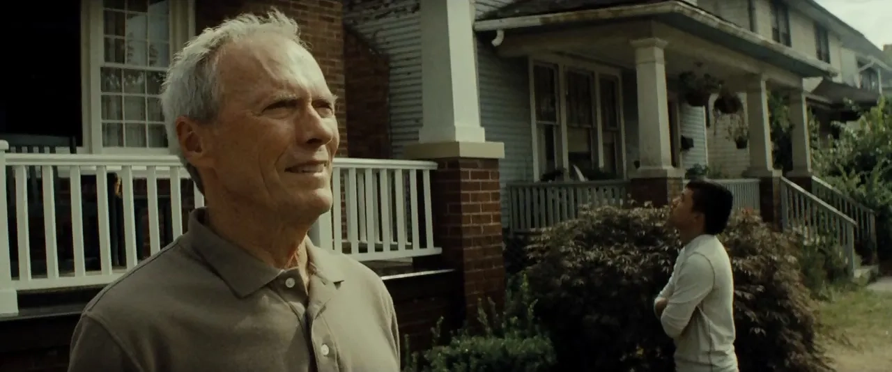 Clint Eastwood and Bee Vang in Gran Torino (2008)