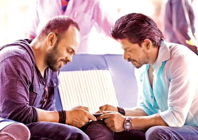 Shah Rukh Khan and Rohit Shetty in Dilwale (2015)