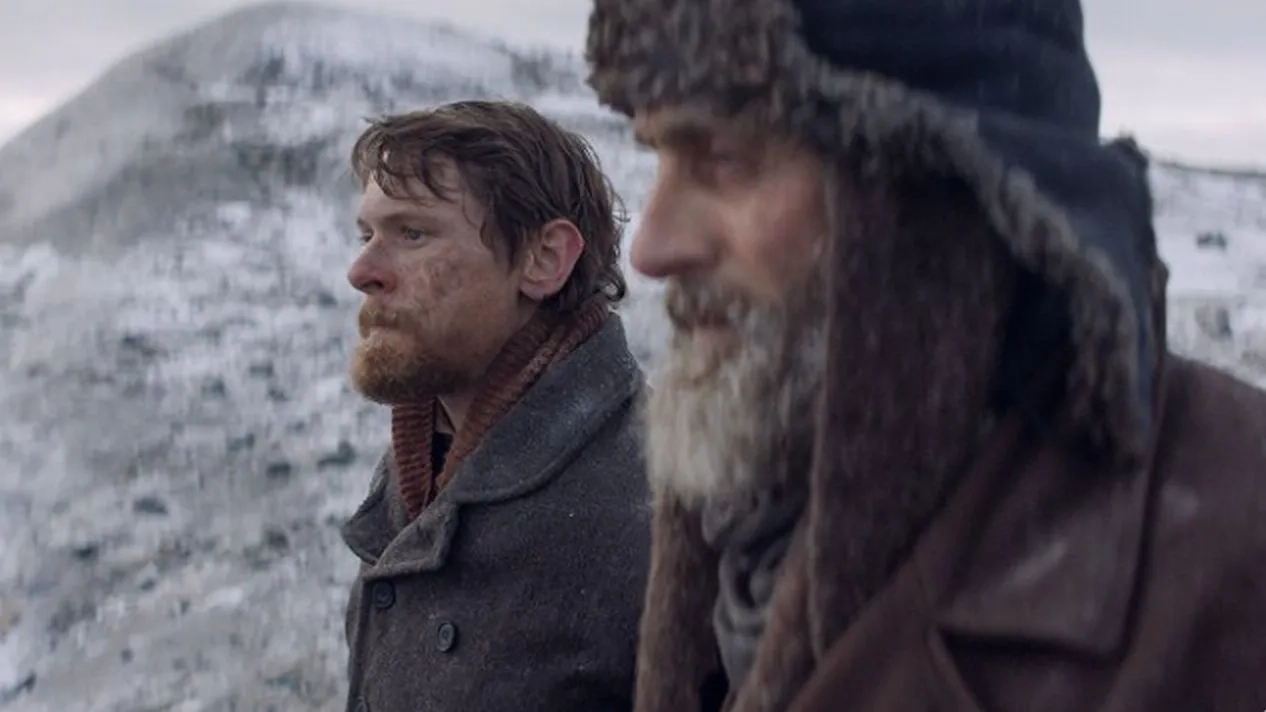 Jack O'Connell and Roland Møller in The North Water (2021)