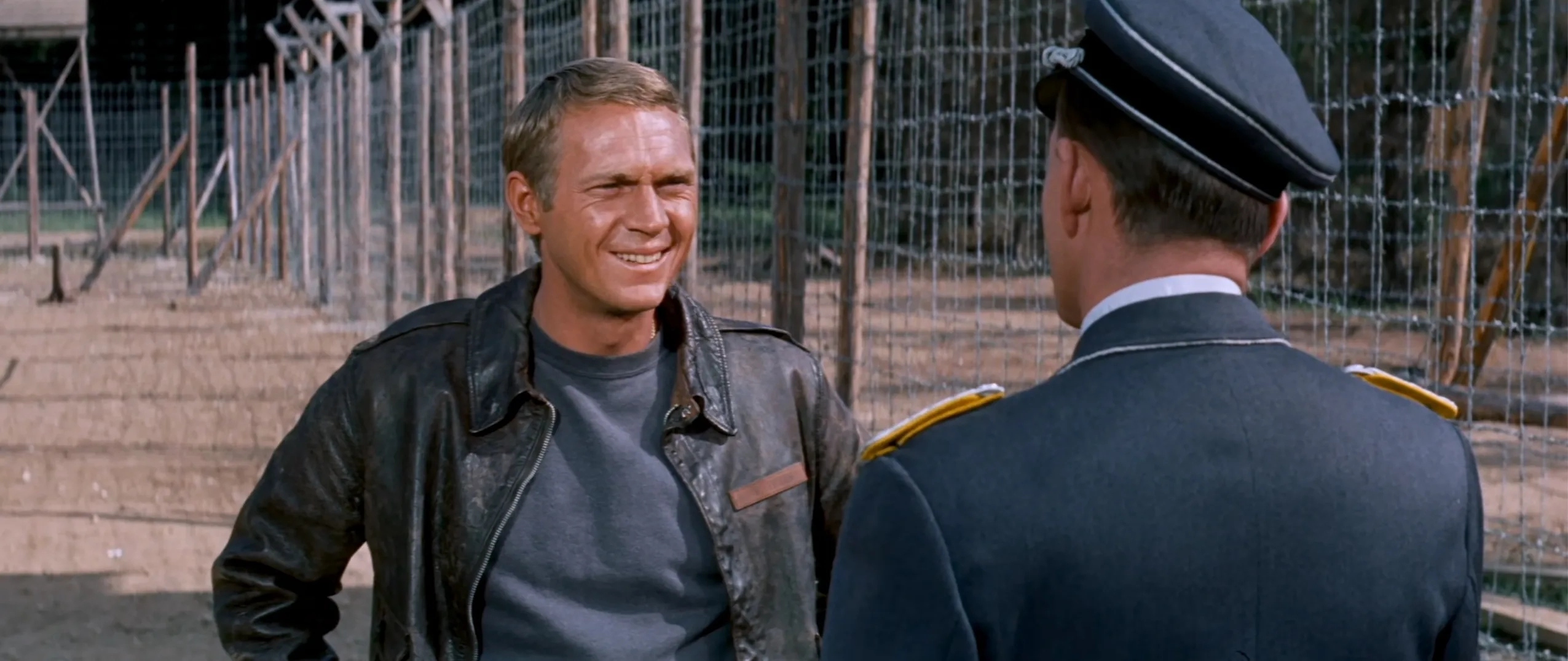 Steve McQueen and Hannes Messemer in The Great Escape (1963)