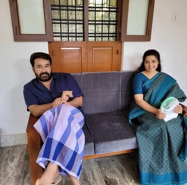 Mohanlal and Meena in Drishyam 2 (2021)