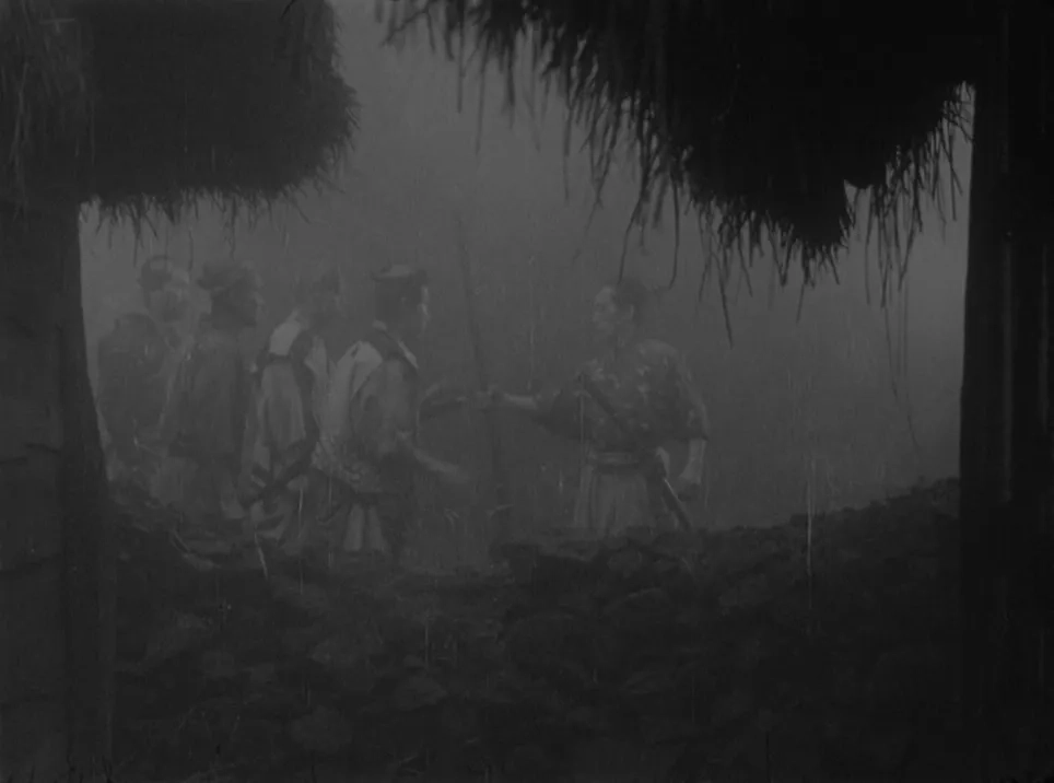 Isao Kimura and Seiji Miyaguchi in Seven Samurai (1954)