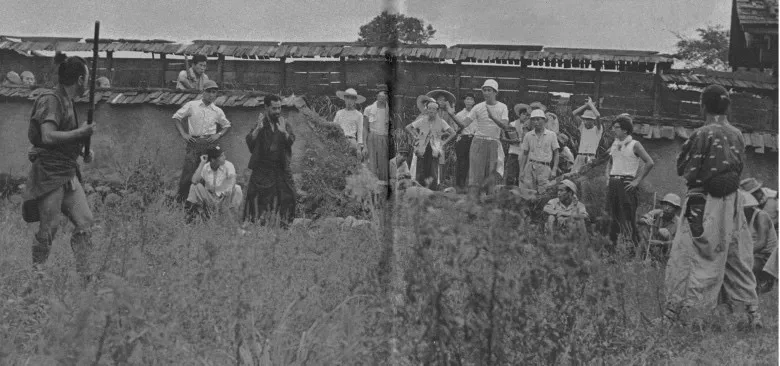 Akira Kurosawa and Seiji Miyaguchi in Seven Samurai (1954)