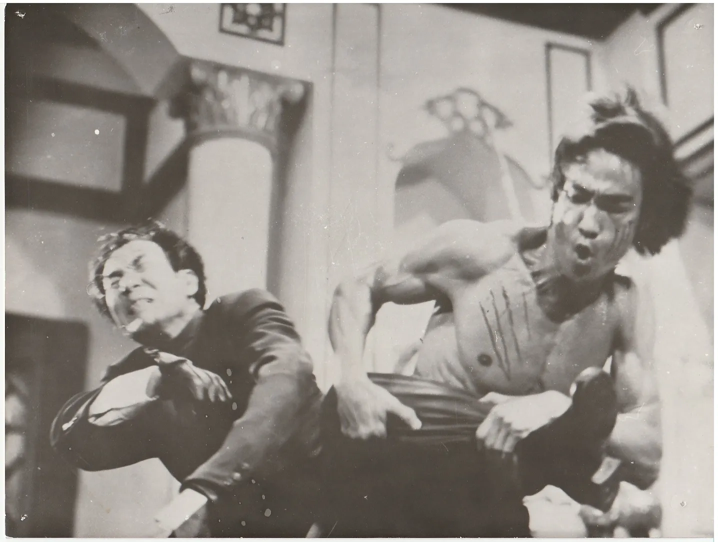 Bruce Lee and Kien Shih in Enter the Dragon (1973)