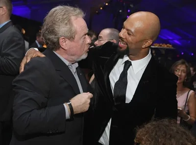 Ridley Scott and Common at an event for American Gangster (2007)