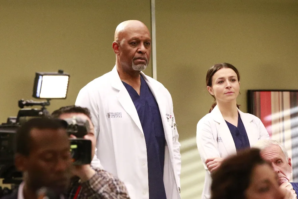 James Pickens Jr. and Caterina Scorsone in Grey's Anatomy (2005)