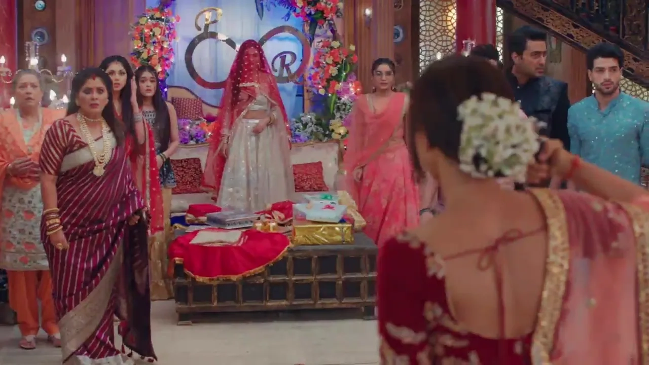 Sudha Chandran and Tejasswi Prakash in Naagin: Rishabh Grows Suspicious (2022)