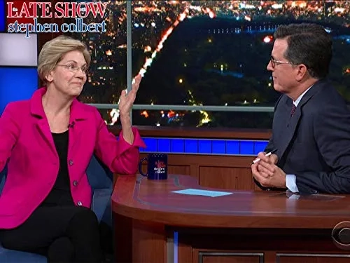 Stephen Colbert and Elizabeth Warren in The Late Show with Stephen Colbert: Senator Elizabeth Warren/The Brady Bunch (2019)