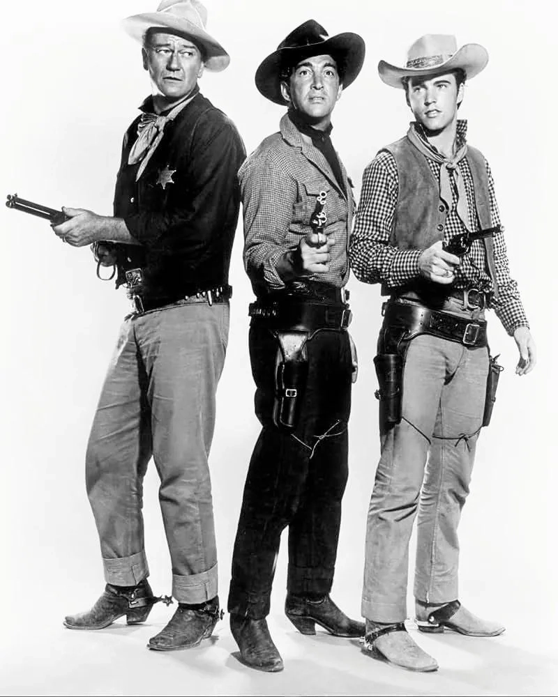 John Wayne, Dean Martin, and Ricky Nelson in Rio Bravo (1959)