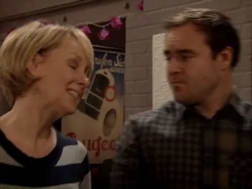 Alan Halsall and Sally Dynevor in Coronation Street (1960)