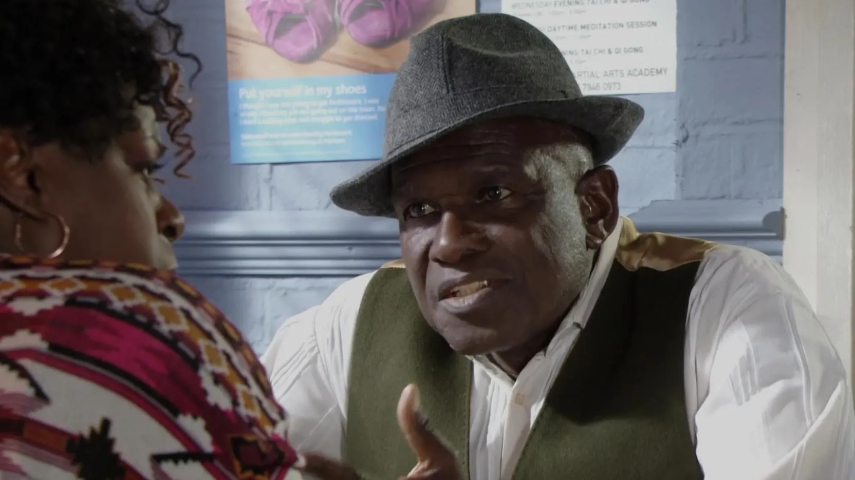 Tameka Empson and Rudolph Walker in EastEnders (1985)