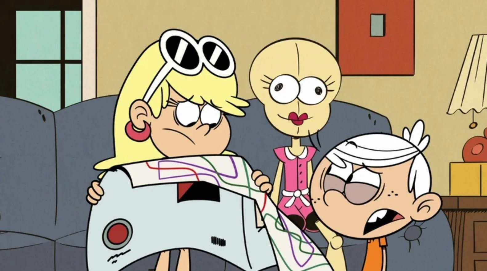 Liliana Mumy and Bentley Griffin in The Loud House: The Last Laugh/Driver's Dread (2022)