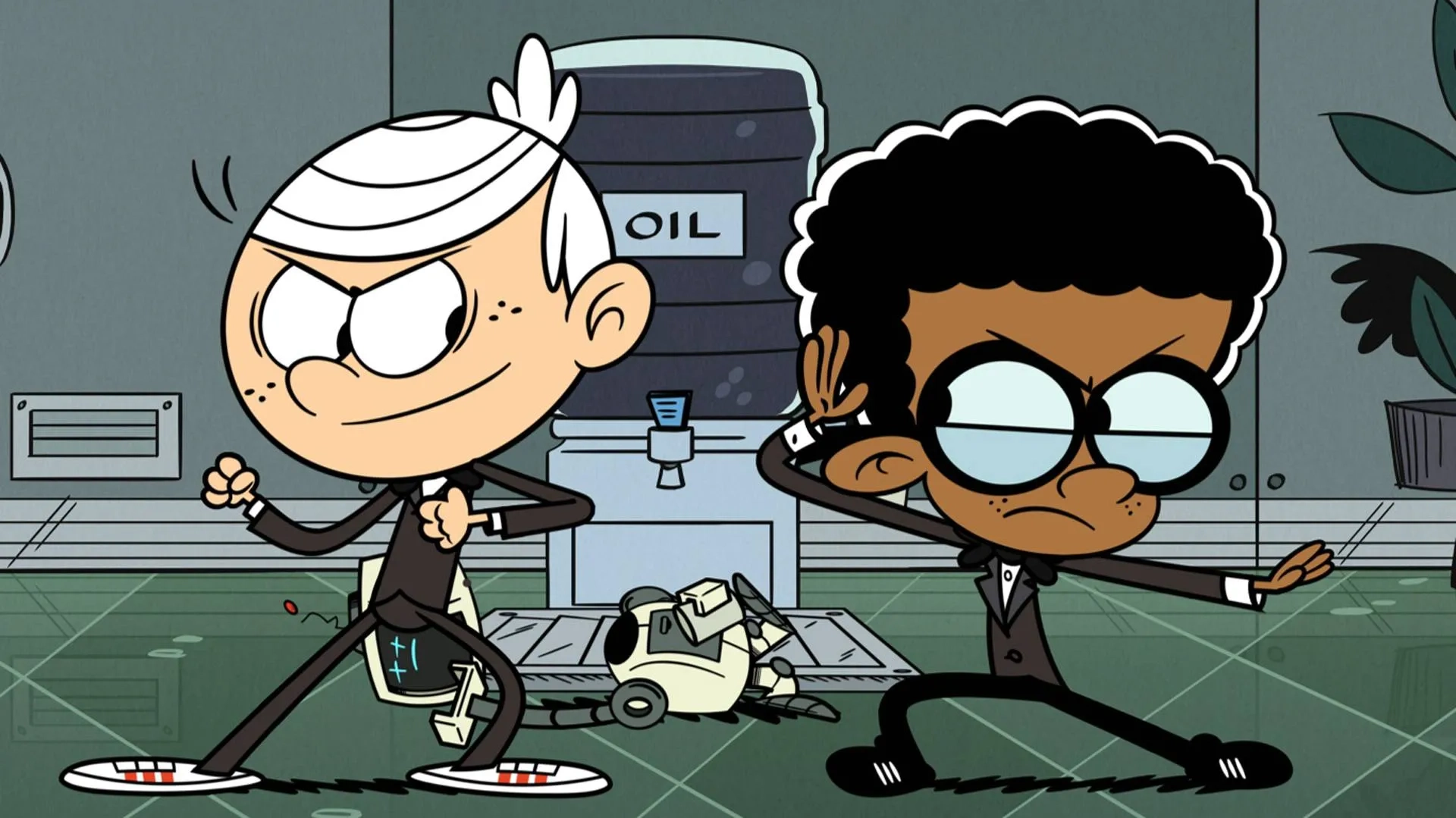 Bentley Griffin and Jahzir Bruno in The Loud House: Lights, Camera, Nuclear Reaction/Food Courting (2022)