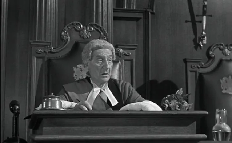 Francis Compton in Witness for the Prosecution (1957)