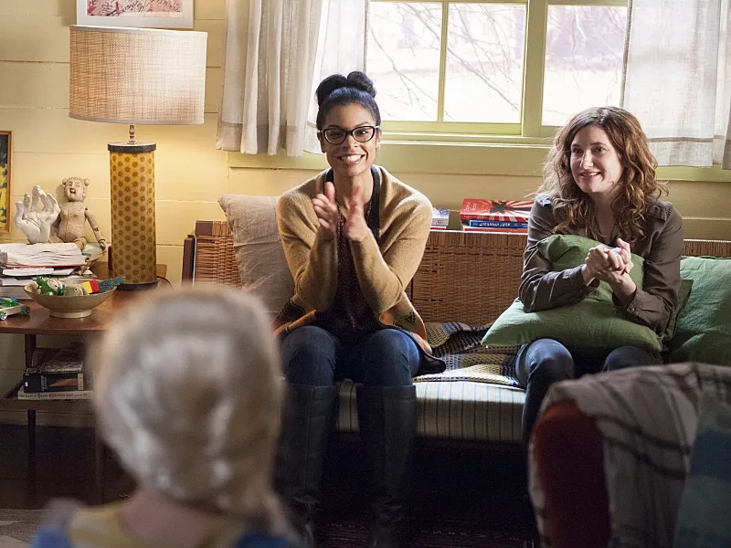 Kathryn Hahn and Susan Kelechi Watson in Happyish (2015)