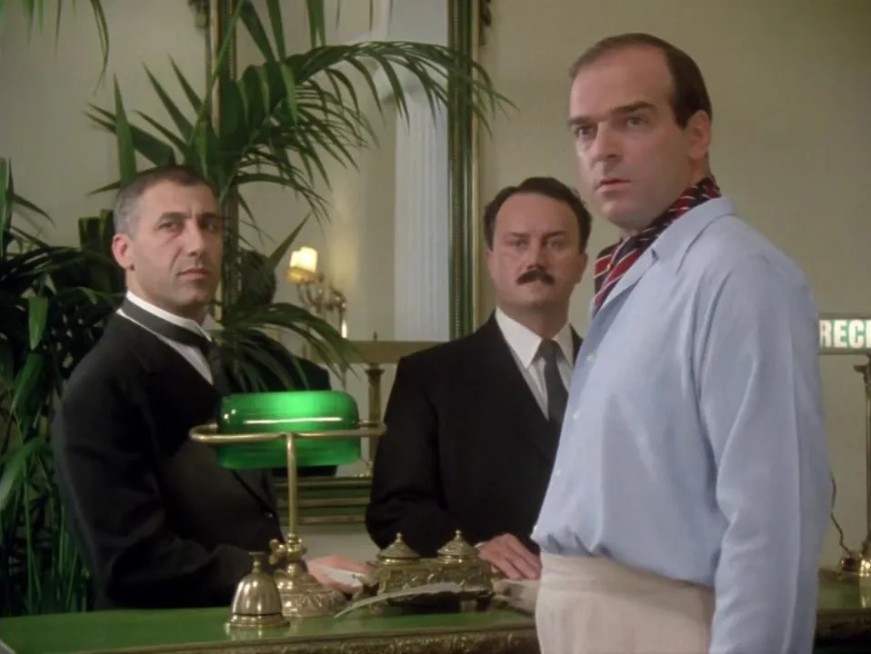 Jon Cartwright and Patrick Monckton in Poirot (1989)