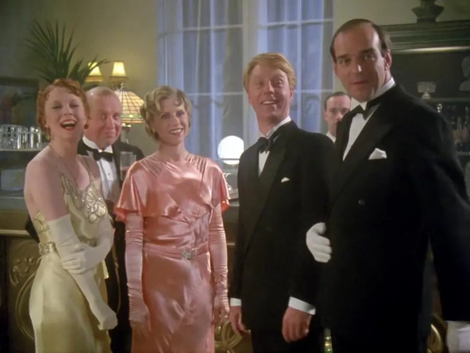 Jon Cartwright, Angela Down, Timothy Kightley, Frances Low, and Peter Settelen in Poirot (1989)