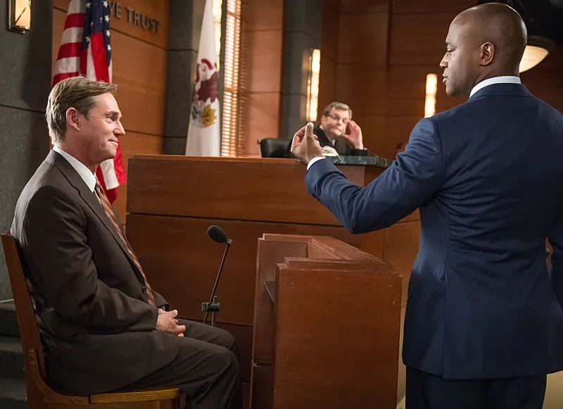 Richard Thomas and Taye Diggs in The Good Wife (2009)