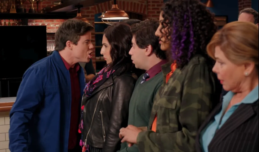 Gina Gallego, David Hull, Danny Jolles, Gabrielle Ruiz, and Vella Lovell in Crazy Ex-Girlfriend (2015)