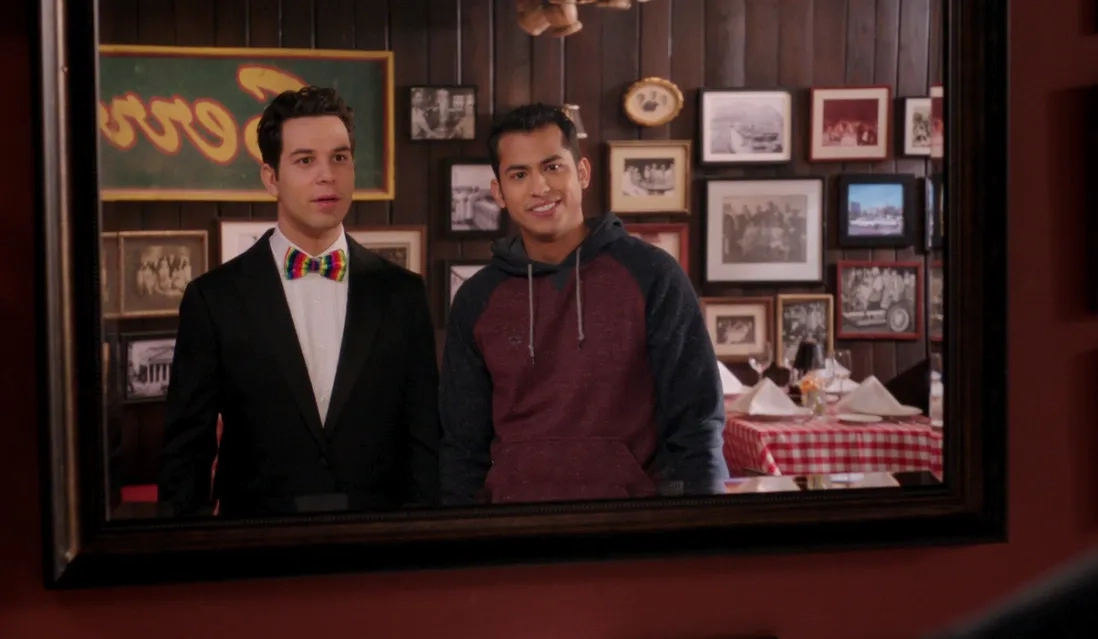 Skylar Astin and Erick Lopez in Crazy Ex-Girlfriend (2015)