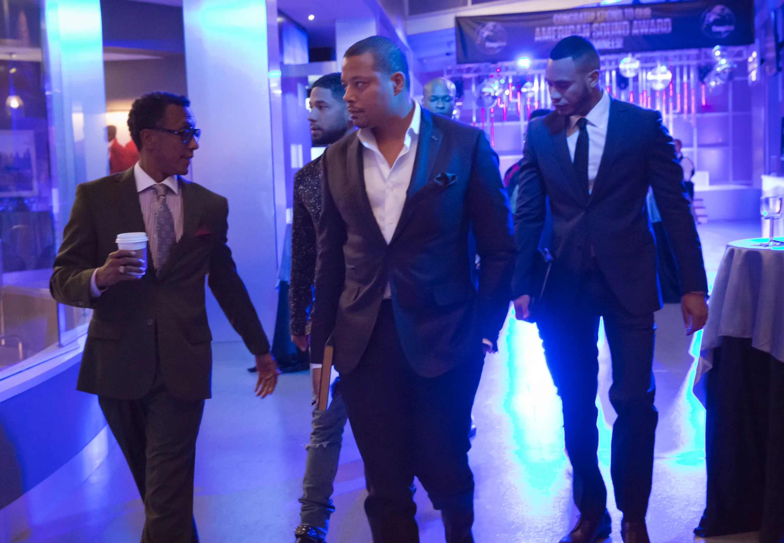 Taye Diggs, Terrence Howard, Andre Royo, Jussie Smollett, and Trai Byers in Empire (2015)