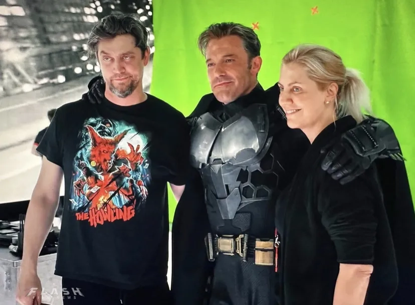 Ben Affleck, Andy Muschietti, and Barbara Muschietti in The Flash (2023)