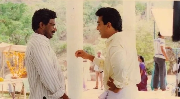 Kamal Haasan and Mani Ratnam in Nayakan (1987)