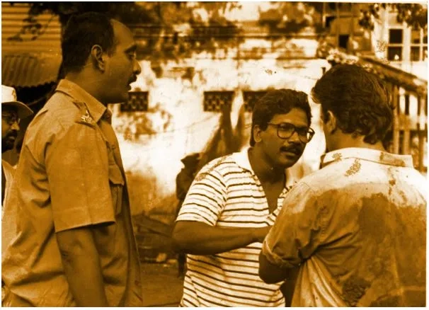 Kamal Haasan, Mani Ratnam, and Pradeep Shakti in Nayakan (1987)