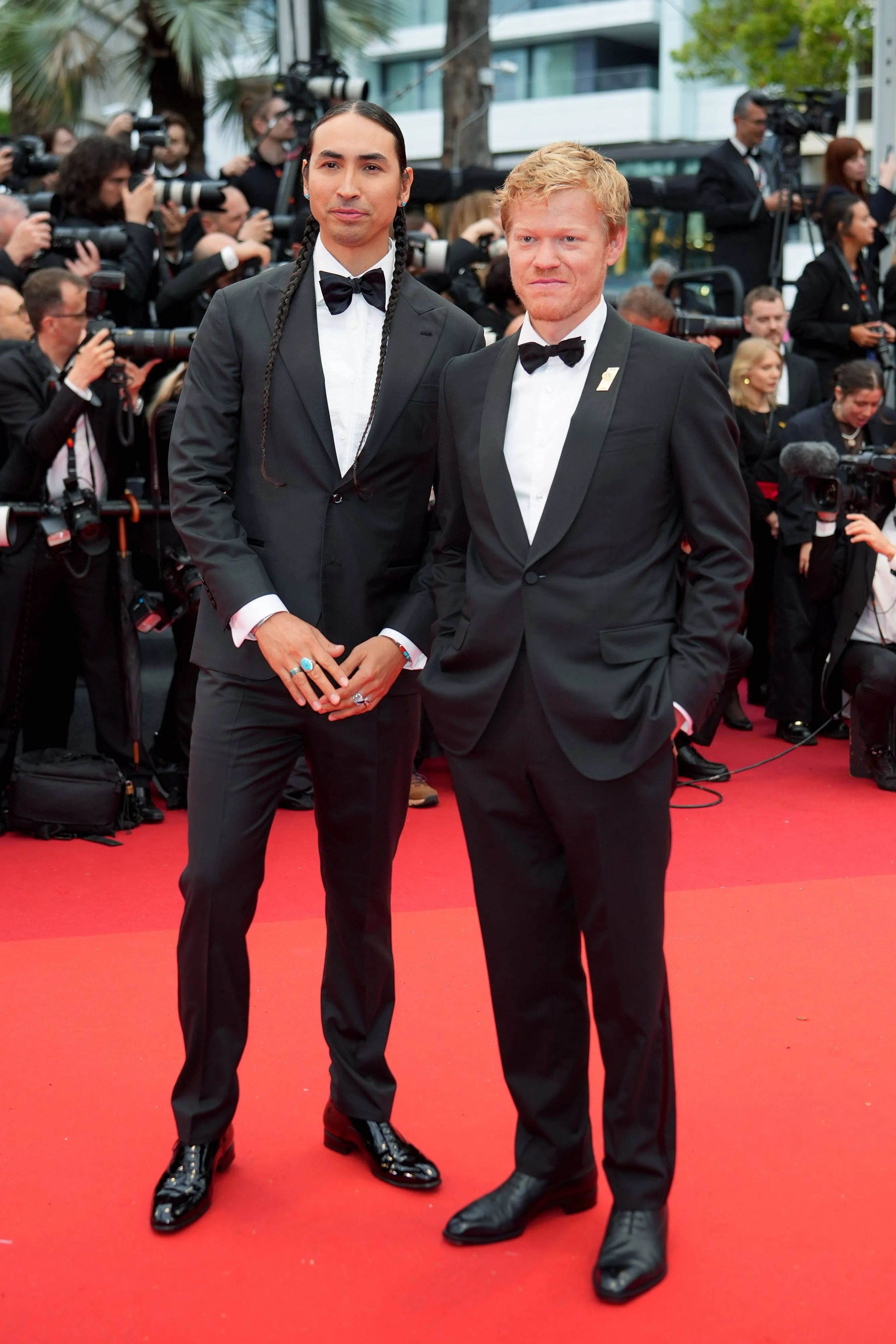 Tatanka Means and Jesse Plemmons at Cannes Film Festival premiere Killers of the Flower Moon