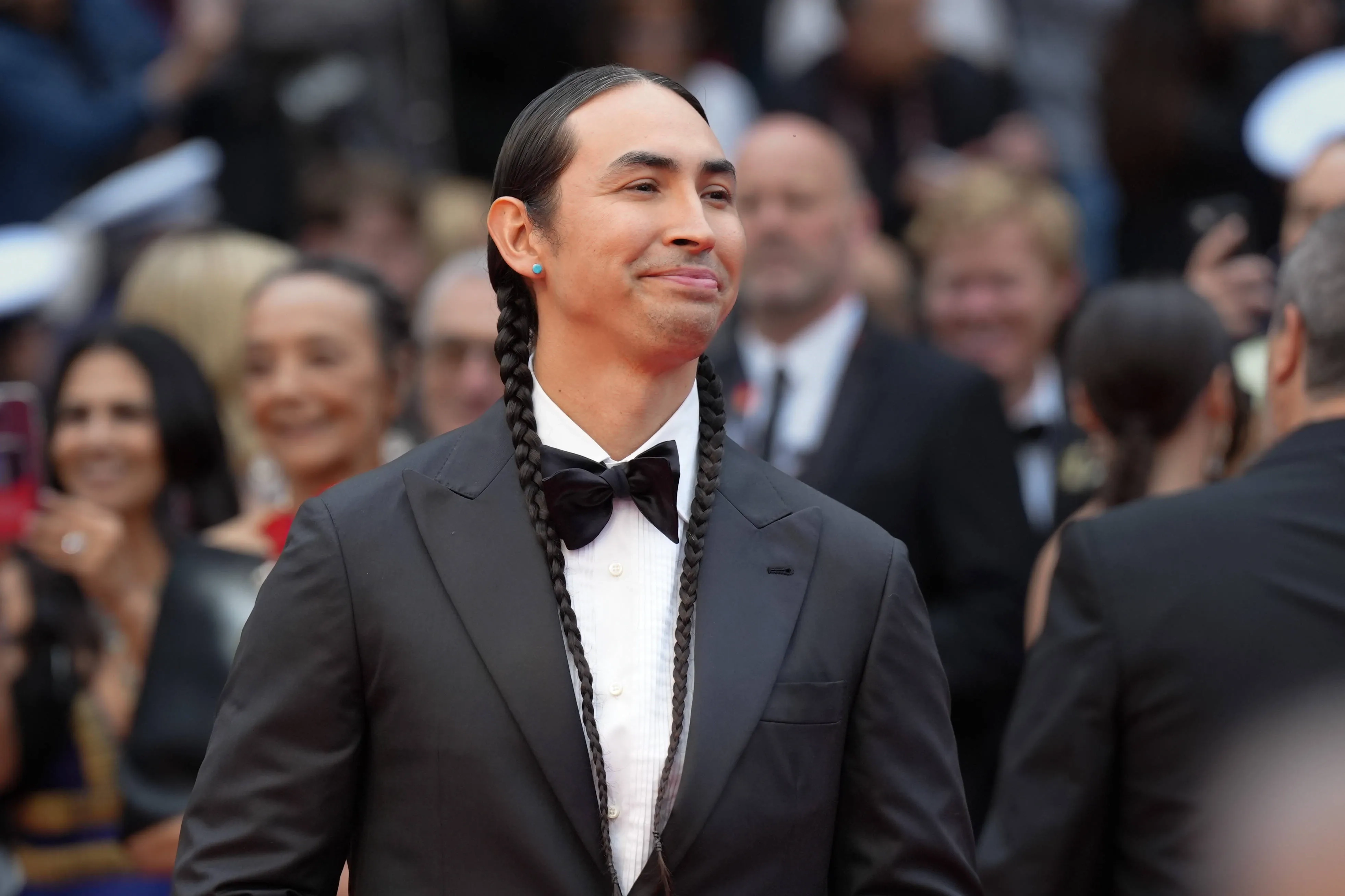 Tatanka Means in Cannes Film Festival for the red carpet premiere of Killers of the Flower Moon