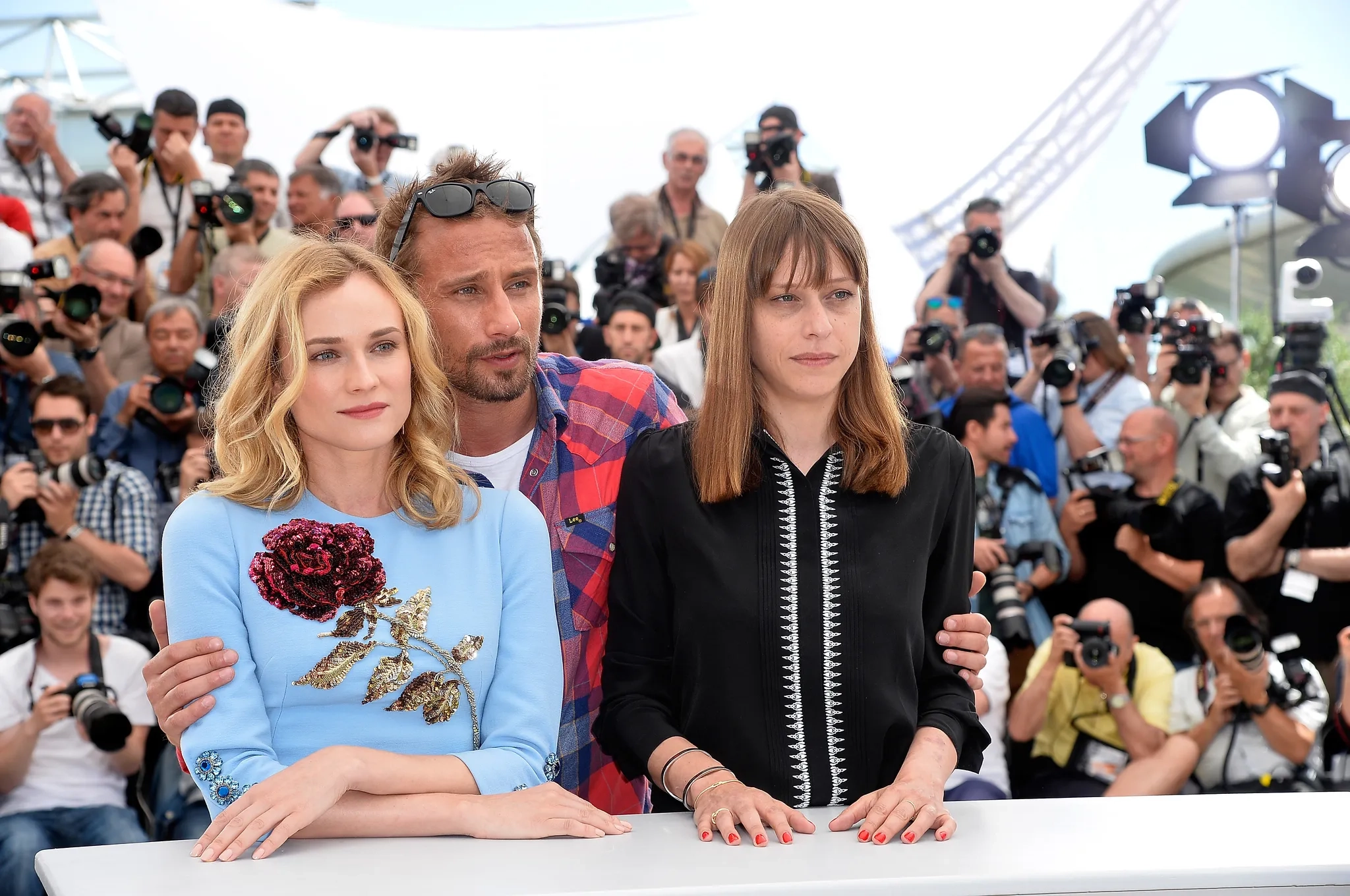 Matthias Schoenaerts, Diane Kruger, and Alice Winocour at an event for Disorder (2015)