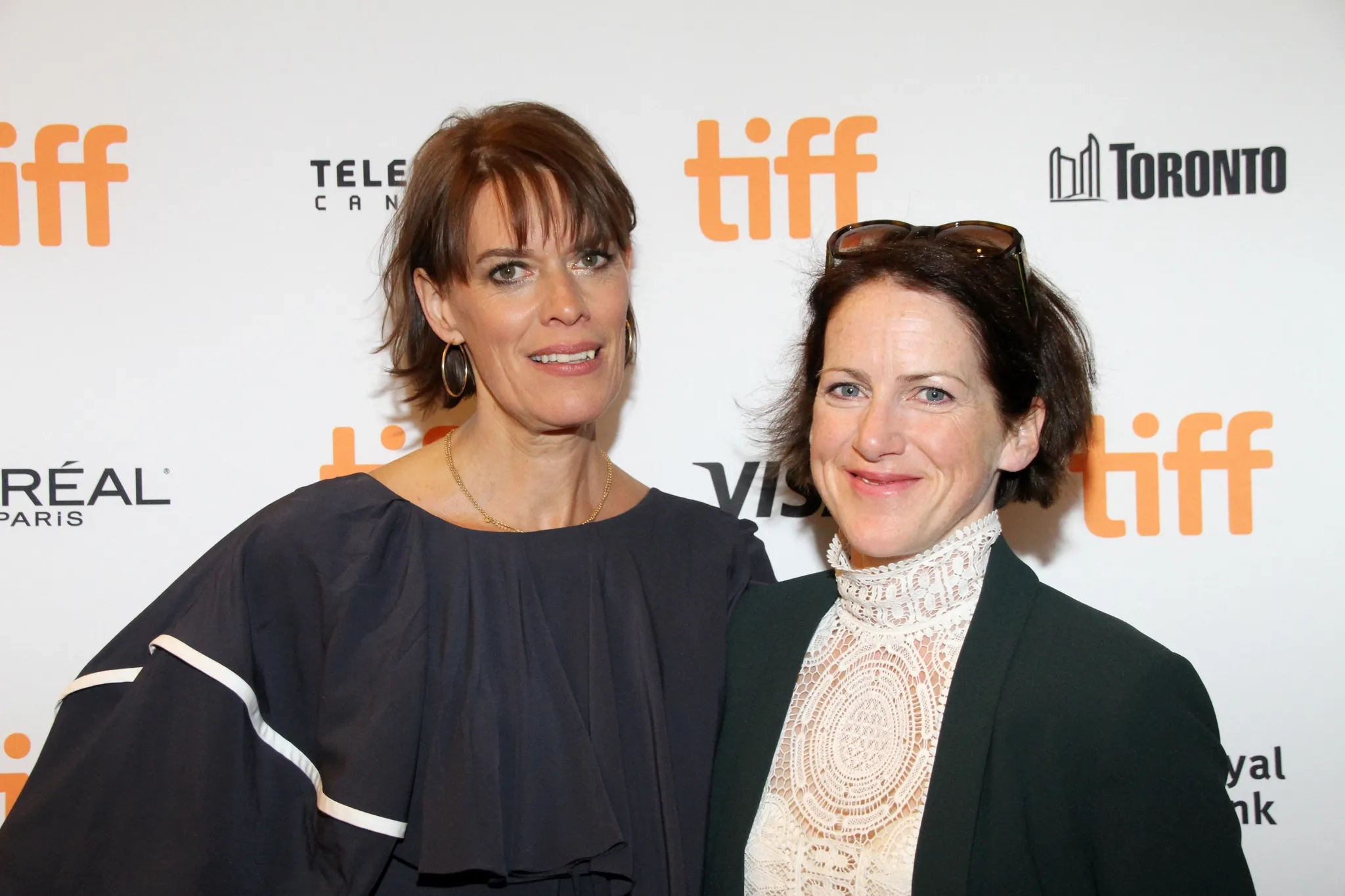 Clio Barnard and Tracy O'Riordan at an event for Dark River (2017)